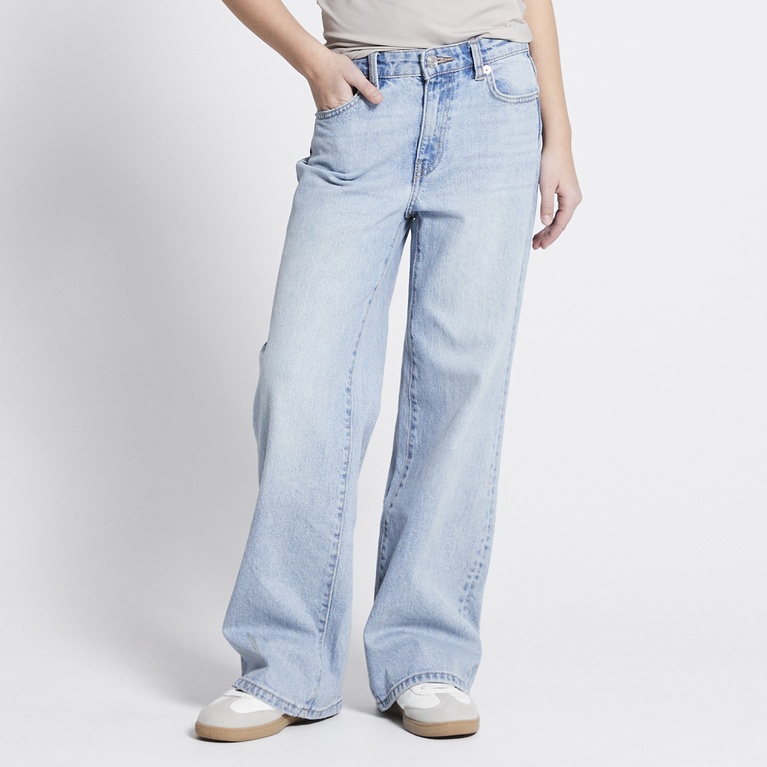 High waist wide jeans "Boulevard Star" Light used